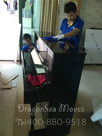 杭州海運門到門到奧克蘭，制作免熏蒸木箱保障鋼琴安全